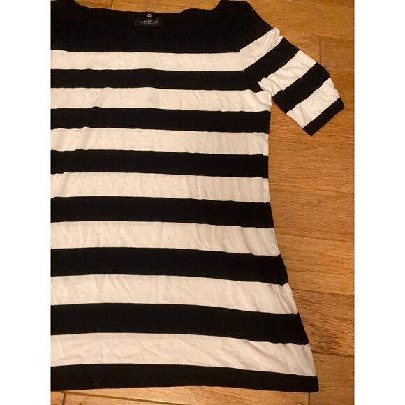 White House Black Market, women's striped boat neck short sleeve top size small - Picture 3 of 9